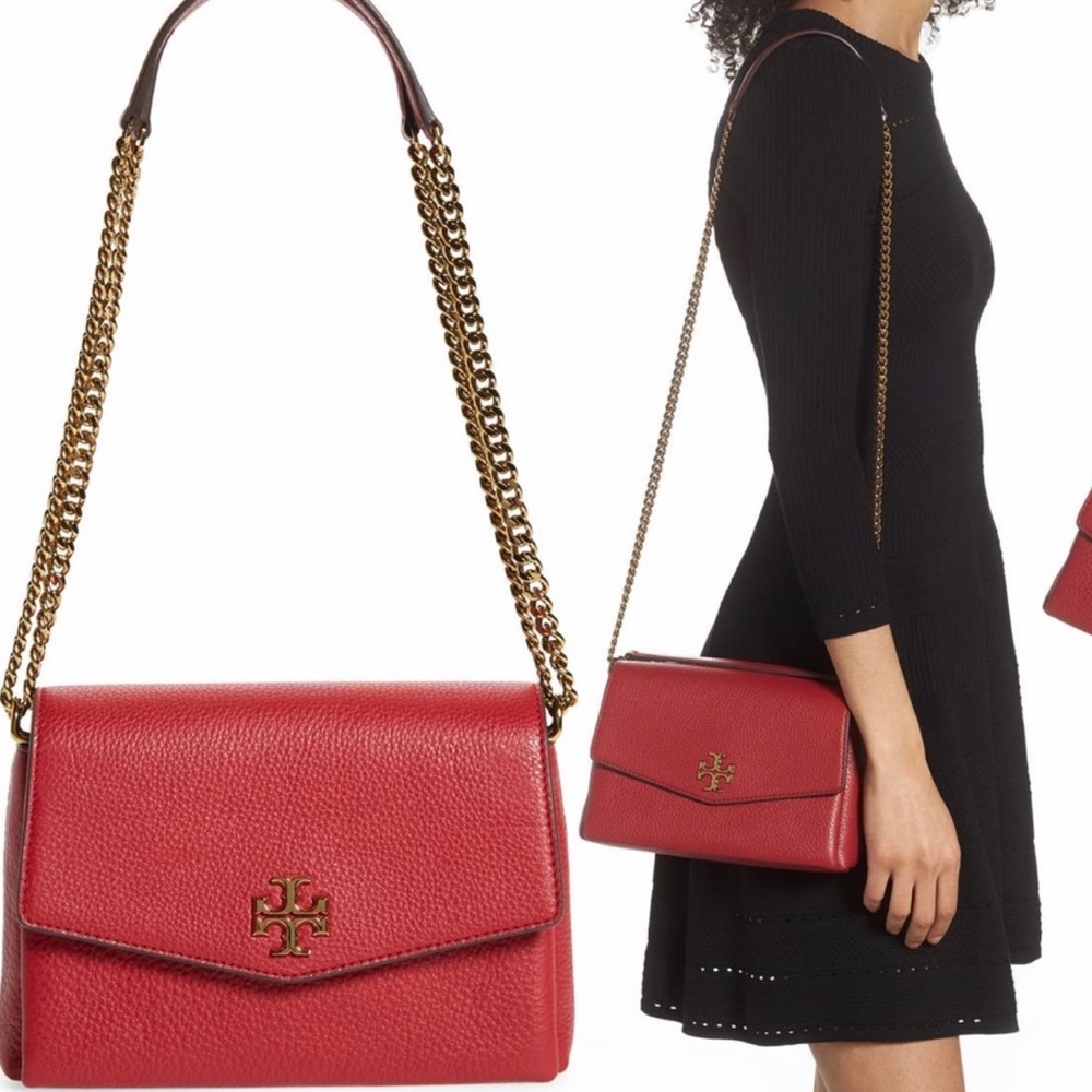 New Tory Burch Small Kira Leather Convertible Crossbody Bag - Picture 3 of 9